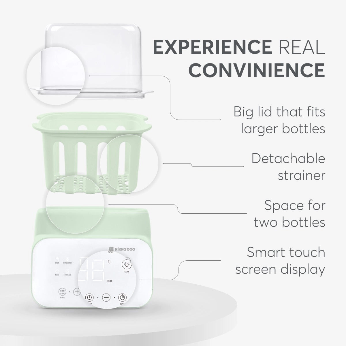 Handy 4-in-1 Double Bottle Warmer